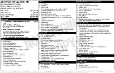 Photos of 2024 Chevrolet Equinox LT for sale in Marshalltown, IA at Gregg Young Chevrolet Marshalltown