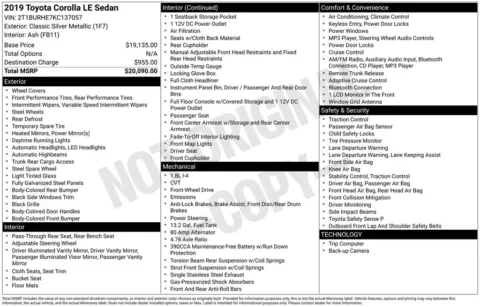 Photos of 2019 Toyota Corolla LE for sale in Marshalltown, IA at Gregg Young Chevrolet Marshalltown