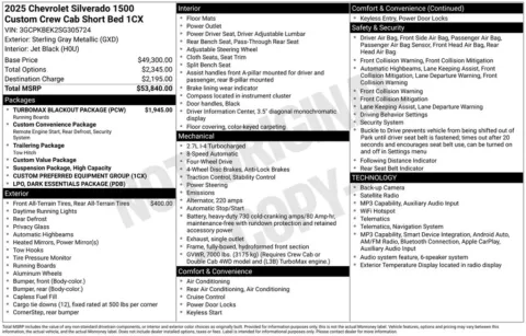 Photos of 2025 Chevrolet Silverado 1500 Custom for sale in Marshalltown, IA at Gregg Young Chevrolet Marshalltown