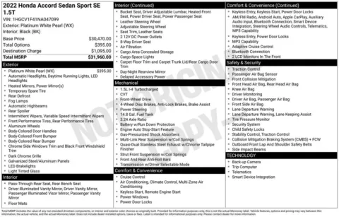 Photos of 2022 Honda Accord Sport Special Edition for sale in Marshalltown, IA at Gregg Young Chevrolet Marshalltown