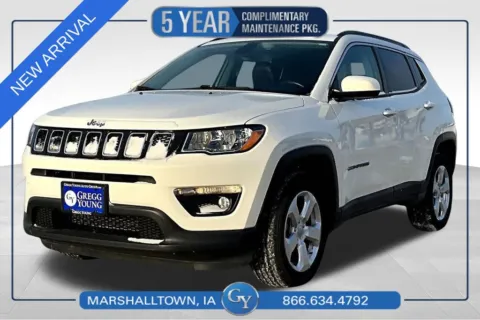 White 2020 Jeep Compass Latitude for sale in Marshalltown, IA