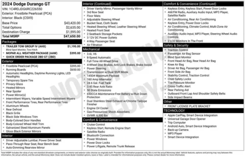 Photos of 2024 Dodge Durango GT for sale in Marshalltown, IA at Gregg Young Chevrolet Marshalltown