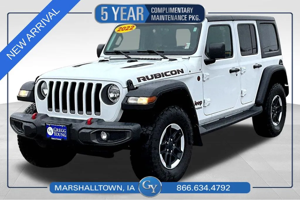 White 2022 Jeep Wrangler Unlimited Rubicon for sale in Marshalltown, IA
