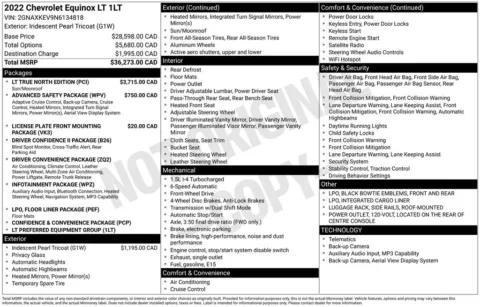 Photos of 2022 Chevrolet Equinox LT for sale in Marshalltown, IA at Gregg Young Chevrolet Marshalltown