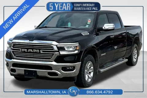 Black 2019 Ram 1500 Laramie for sale in Marshalltown, IA