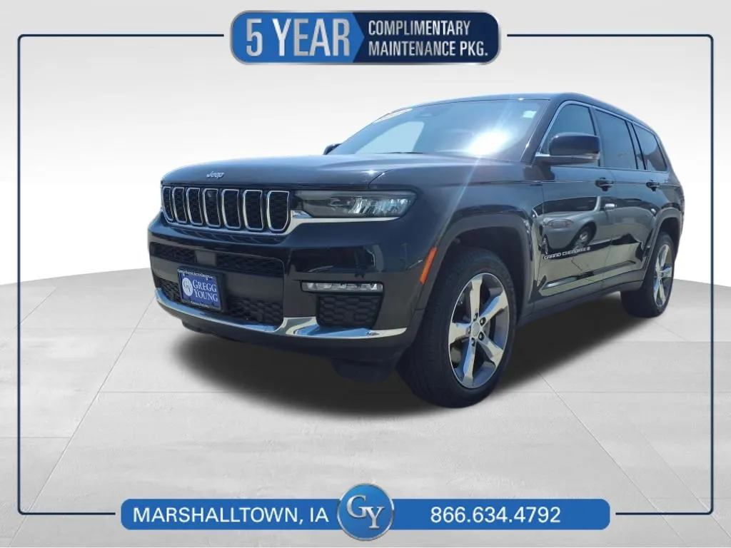 Black 2022 Jeep Grand Cherokee L Limited for sale in Marshalltown, IA
