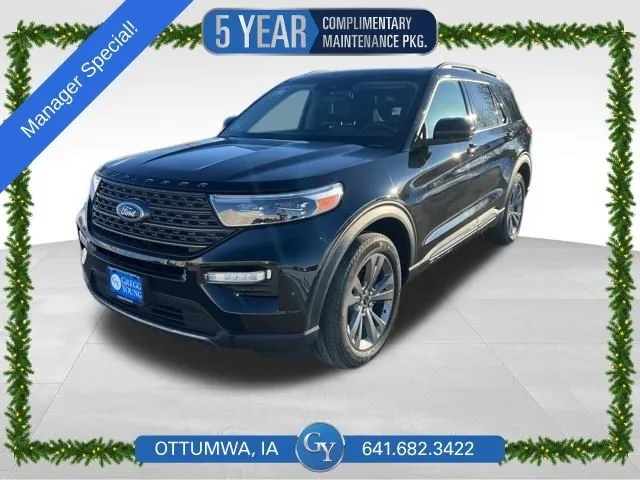 Black 2022 Ford Explorer XLT for sale in Ottumwa, IA