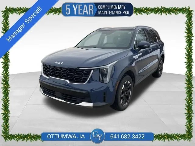 Blue 2024 Kia Sorento S for sale in Ottumwa, IA