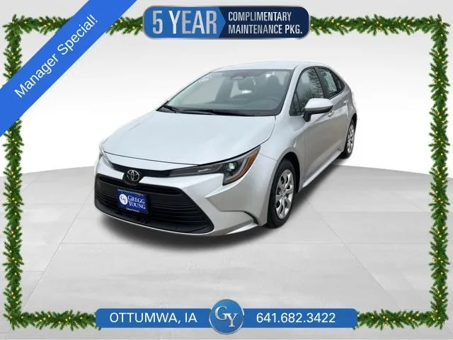 Black 2026 Toyota Corolla LE for sale in Ottumwa, IA