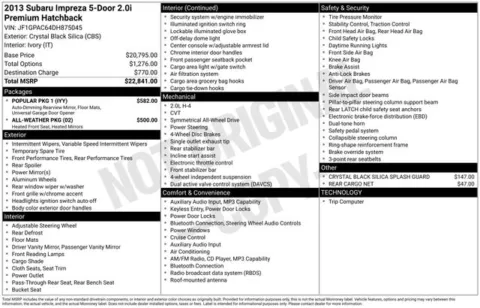 Photos of 2013 Subaru Impreza 2.0i Premium for sale in Ottumwa, IA at Gregg Young Toyota of Ottumwa