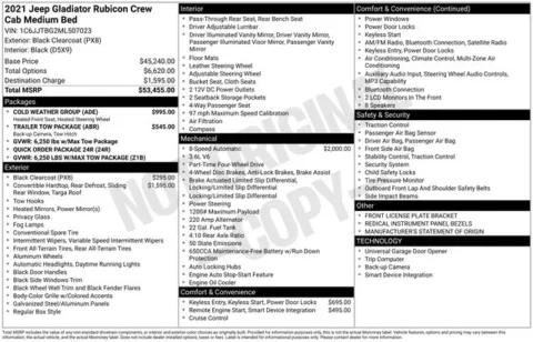 Photos of 2021 Jeep Gladiator Rubicon for sale in Ottumwa, IA at Gregg Young Toyota of Ottumwa