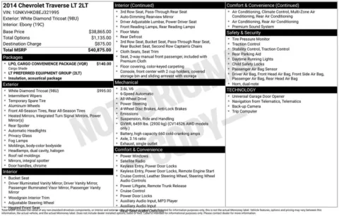 Photos of 2014 Chevrolet Traverse 2LT for sale in Ottumwa, IA at Gregg Young Toyota of Ottumwa