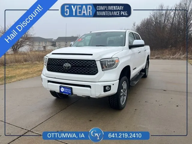 White 2019 Toyota Tundra Platinum for sale in Ottumwa, IA