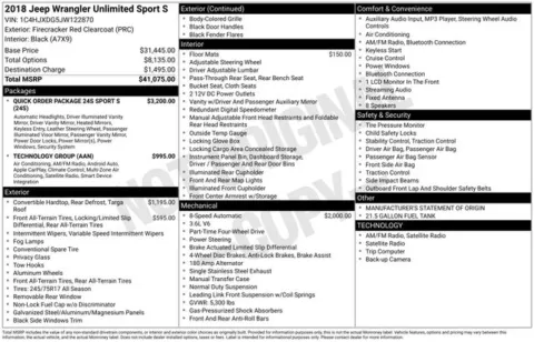 Photos of 2018 Jeep Wrangler Unlimited Sport S for sale in Ottumwa, IA at Gregg Young Toyota of Ottumwa