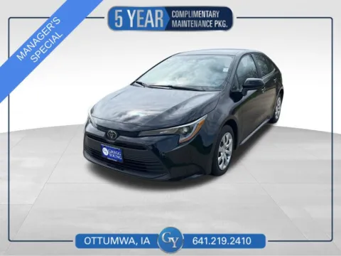 Black 2025 Toyota Corolla LE for sale in Ottumwa, IA