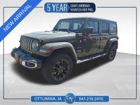 Green 2022 Jeep Wrangler Unlimited Sahara 4xe for sale in Ottumwa, IA