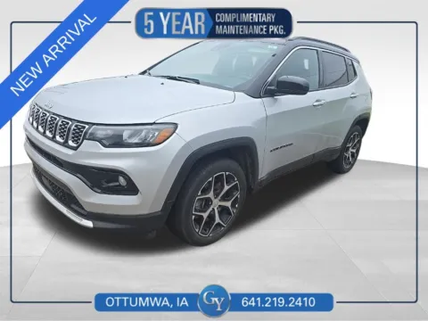 Silver 2024 Jeep Compass Limited for sale in Ottumwa, IA