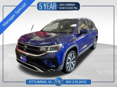 Blue 2023 Volkswagen Taos 1.5T SE for sale in Ottumwa, IA