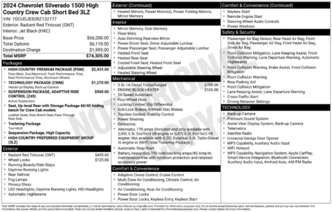 Photos of 2024 Chevrolet Silverado 1500 High Country for sale in Ottumwa, IA at Gregg Young Toyota of Ottumwa