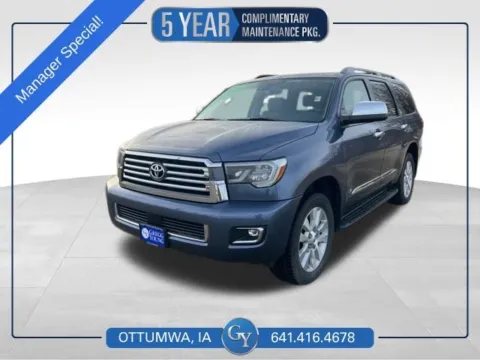 Blue 2018 Toyota Sequoia Platinum for sale in Ottumwa, IA