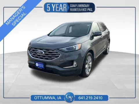 Gray 2024 Ford Edge Titanium for sale in Ottumwa, IA