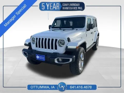 White 2021 Jeep Wrangler Unlimited Sahara for sale in Ottumwa, IA