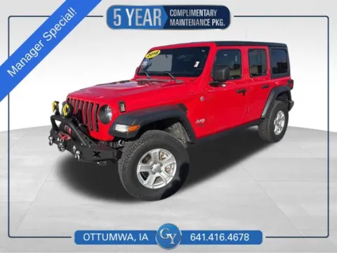 Red 2018 Jeep Wrangler Unlimited Sport S for sale in Ottumwa, IA