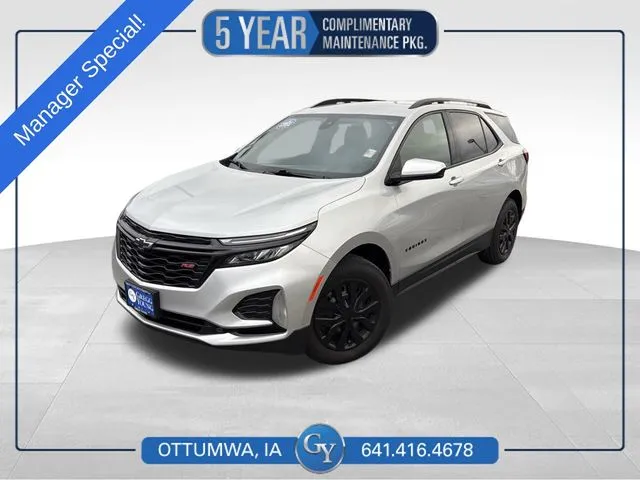 Silver 2022 Chevrolet Equinox RS for sale in Ottumwa, IA