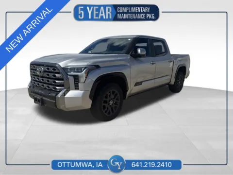 Silver 2024 Toyota Tundra Platinum for sale in Ottumwa, IA