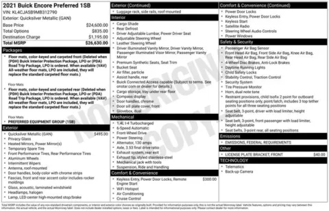 Photos of 2021 Buick Encore Preferred for sale in Ottumwa, IA at Gregg Young Toyota of Ottumwa