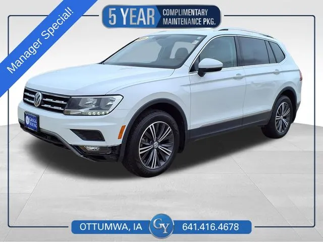 White 2019 Volkswagen Tiguan 2.0T SEL for sale in Ottumwa, IA