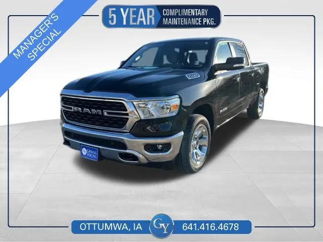 Black 2022 Ram 1500 Big Horn/Lone Star for sale in Ottumwa, IA