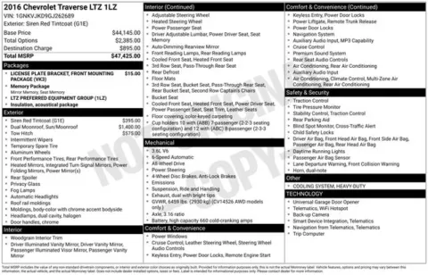 Photos of 2016 Chevrolet Traverse LTZ for sale in Ottumwa, IA at Gregg Young Toyota of Ottumwa