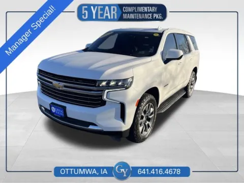 White 2021 Chevrolet Tahoe LT for sale in Ottumwa, IA