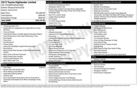 Photos of 2015 Toyota Highlander Limited for sale in Ottumwa, IA at Gregg Young Toyota of Ottumwa