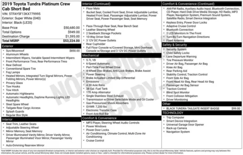 Photos of 2019 Toyota Tundra Platinum for sale in Ottumwa, IA at Gregg Young Toyota of Ottumwa