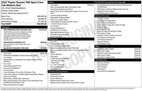 Photos of 2022 Toyota Tacoma TRD Sport for sale in Ottumwa, IA at Gregg Young Toyota of Ottumwa