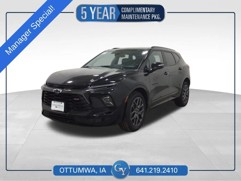 Black 2023 Chevrolet Blazer RS for sale in Ottumwa, IA