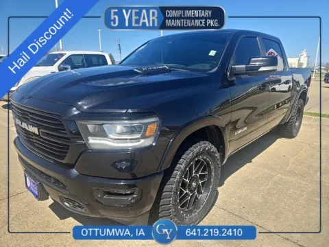 Black 2021 Ram 1500 Laramie for sale in Ottumwa, IA