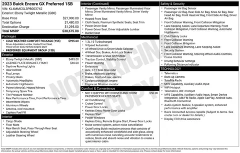 Photos of 2023 Buick Encore GX Preferred for sale in Ottumwa, IA at Gregg Young Toyota of Ottumwa