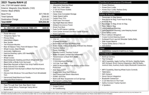 Photos of 2021 Toyota RAV4 LE for sale in Ottumwa, IA at Gregg Young Toyota of Ottumwa