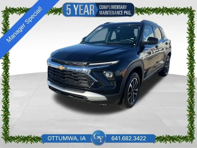 Black 2025 Chevrolet TrailBlazer LT for sale in Ottumwa, IA