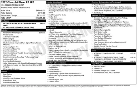 Photos of 2022 Chevrolet Blazer RS for sale in Ottumwa, IA at Gregg Young Toyota of Ottumwa