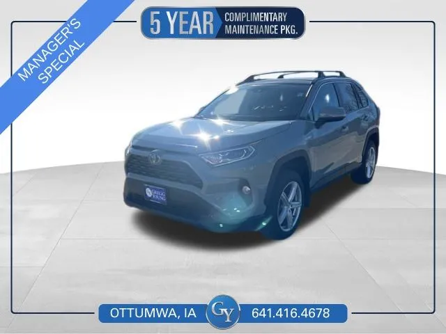 Gray 2021 Toyota RAV4 Hybrid XLE Premium for sale in Ottumwa, IA