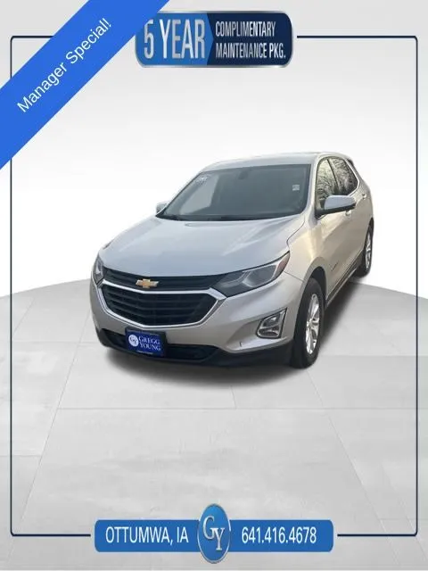Silver 2018 Chevrolet Equinox LT for sale in Ottumwa, IA