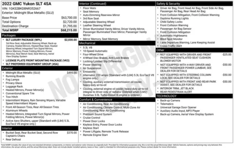 Photos of 2022 GMC Yukon SLT for sale in Ottumwa, IA at Gregg Young Toyota of Ottumwa