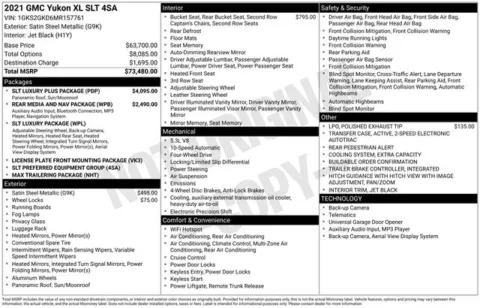 Photos of 2021 GMC Yukon XL SLT for sale in Ottumwa, IA at Gregg Young Toyota of Ottumwa