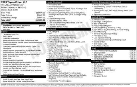 Photos of 2023 Toyota Crown XLE for sale in Ottumwa, IA at Gregg Young Toyota of Ottumwa