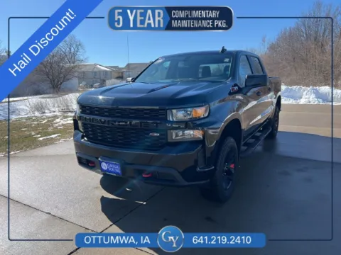 Black 2021 Chevrolet Silverado 1500 Custom Trail Boss for sale in Ottumwa, IA