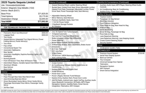 Photos of 2025 Toyota Sequoia Limited for sale in Ottumwa, IA at Gregg Young Toyota of Ottumwa